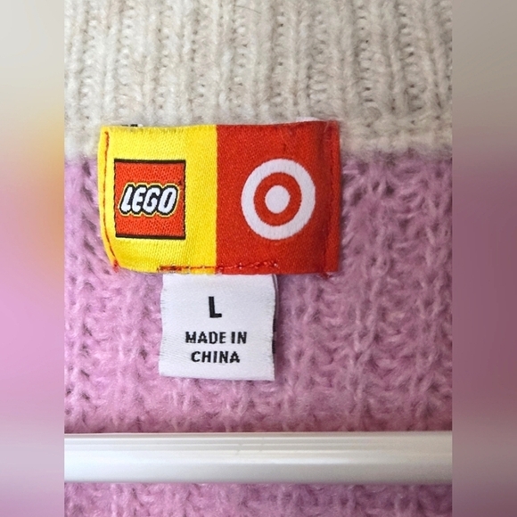 Women's Target X‎ Lego Color Block Crewneck Sweater, Size Large - Picture 3 of 3